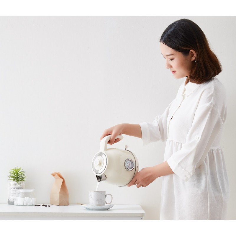 Ретро-чайник с температурным датчиком Xiaomi Qcooker Electric Kettle